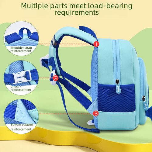 Oorang New Cute Shark Kindergarten Backpack Anti-Backpack Pressure Reduction Diving Material Children's Backpack Factory Direct Sales 