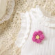 European and American style summer children's pit vest three-dimensional flower vest bow short pants skirt two-piece set