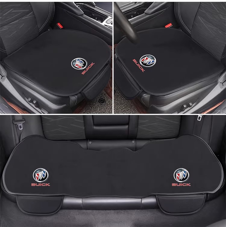 Flannel Car Seat Cushion Winter Plush Universal Car Seat Cover Suede Warm Non-Slip Car Seat Cushion Cover