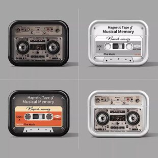 Retro headphone protective cover suitable for airpods4 shell airpods3pro second generation noise reduction version fourth generation lanyard box