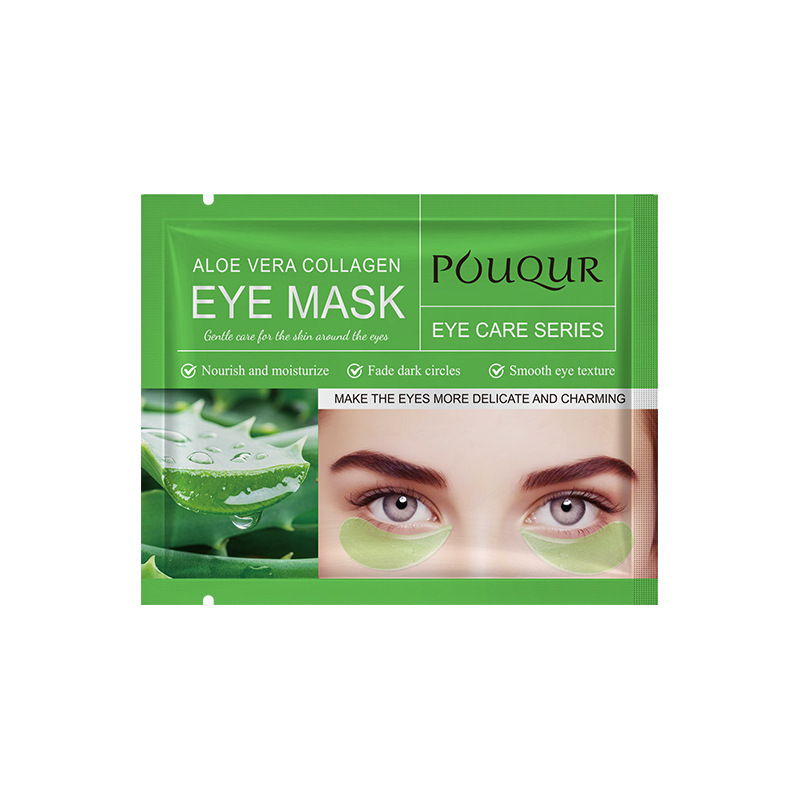 Inglés POUQUR Golden Seaweed Mascarilla hidratante para ojos Colágeno Hidratante e hidratante Eye mask Lote transfronterizo