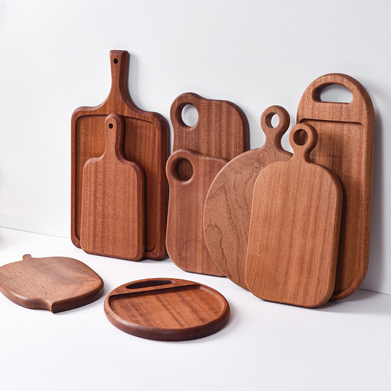 Suplemento de alimentos para bebés mini corte de fruta tabla de cortar de ébano gran tamaño pequeño hogar de doble cara engrosada tabla de cortar de madera maciza al por mayor