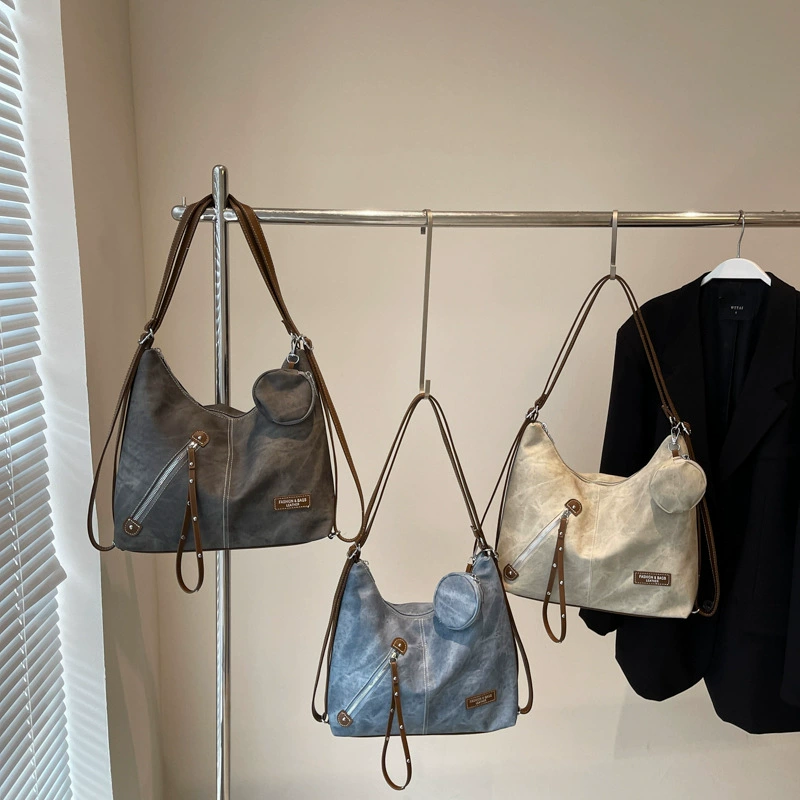 Capacious trend fashionable shoulder bag, one-shoulder bag, backpack
