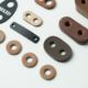 8-character leather buckle rope cowhide drop glue ultra-fiber two-eye oil edge UV printing processing screen printing punch three or four holes to adjust the leather label