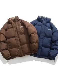 2023 new winter cotton-padded coat men's thickened warm bread coat sports casual fashion brand handsome coat