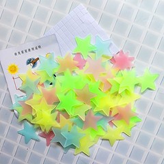 3d立体星夜光貼り蛍光シール天井寝室児童部屋吊り天井装飾自己粘着壁貼り絵