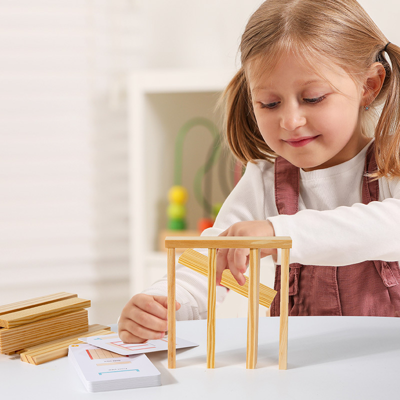 Weiweihu Children's Early Education Space Proyección Desafío Caja de regalo de madera Regalo de cumpleaños Nuevo juguete educativo avanzado