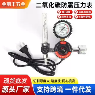 二氧化碳减压器加热表气表减压表 co减压阀二保焊YQT-7L压力表