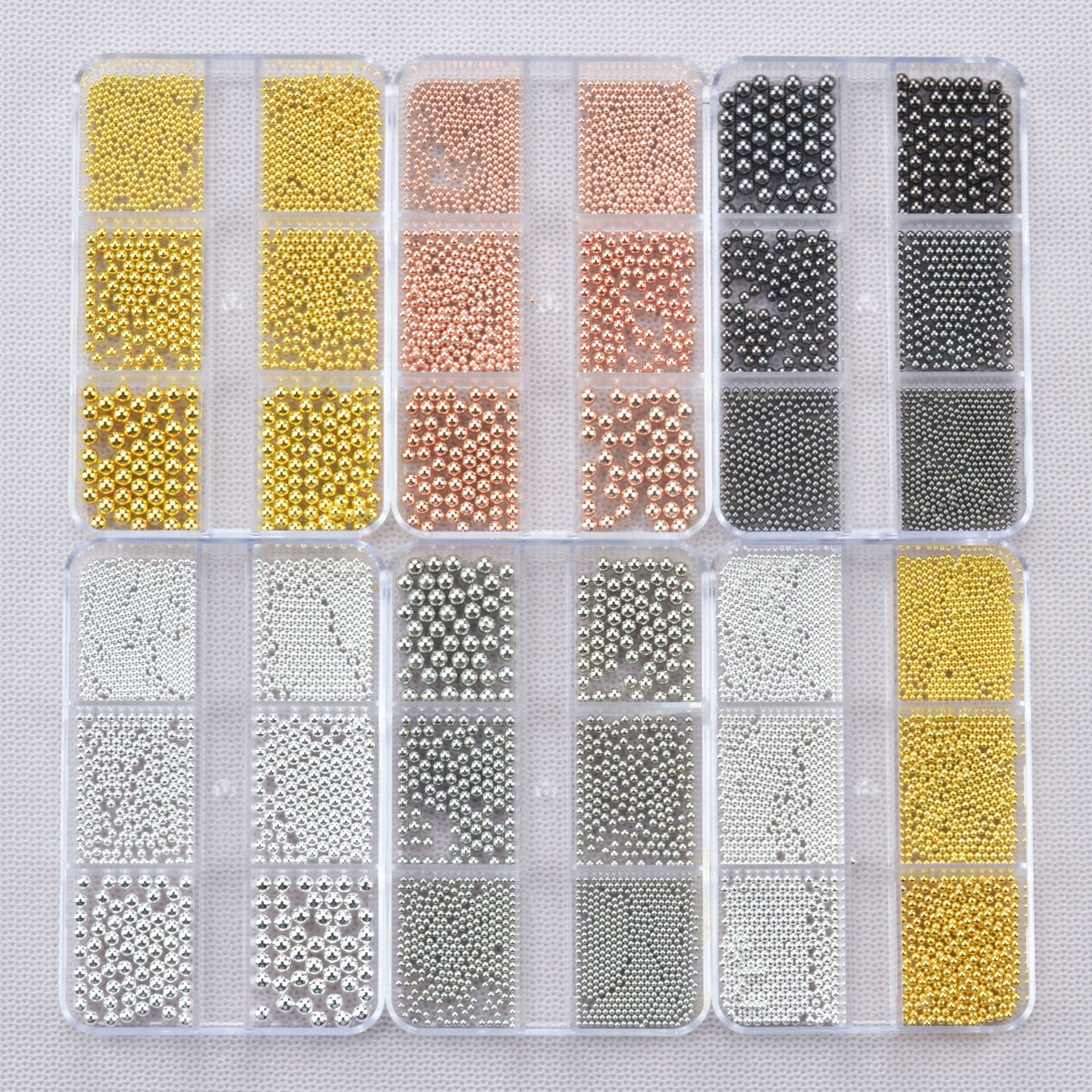 Universal golden black mixed nail decoration for manicure contains…