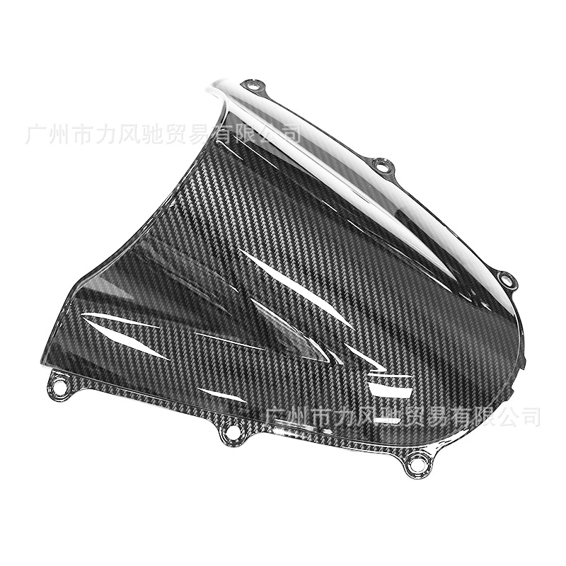 Aplicable a Honda CBR600RR F5 05-06 parabrisas delantero parabrisas deflector de flujo de fibra de carbono