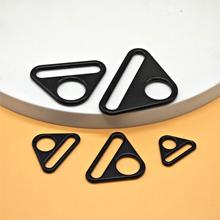 25mm黑色锌合金三角扣 户外露营帐篷圆孔肩带织带五金金属三角扣