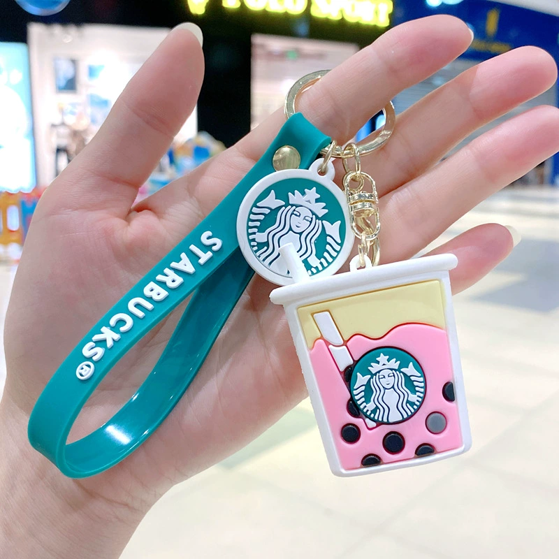 Звездныйbucks, креативная чашка для чая, милый брелок, автомобильные ключи, подвеска, цепочка