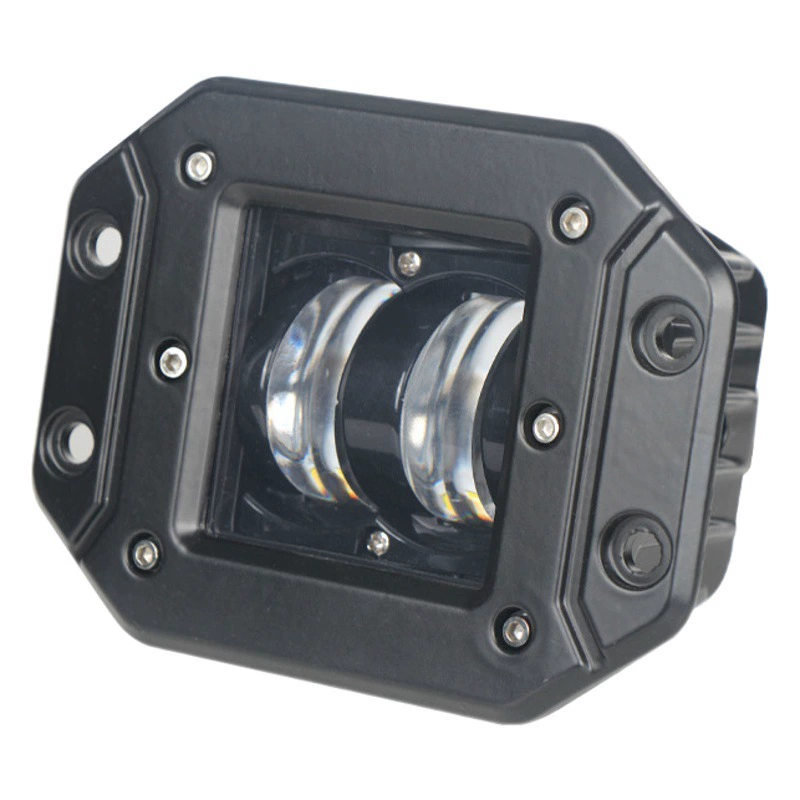 3-дюймовый желтый и белый двухцветный светодиодный прожектор автомобиль внедорожник модифицированное светодиодное вспомогательное ОСВЕЩЕНИЕ Уличный фонарь дождливый день желтый свет