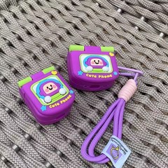 跨境翻盖小狗AirpodsPro2代适用1/2/3/4代苹果无线蓝牙耳机套软壳