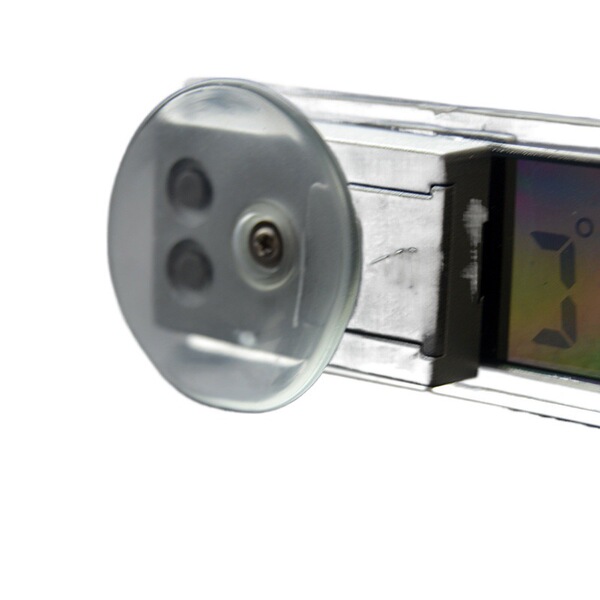 Glowing thermometer for car