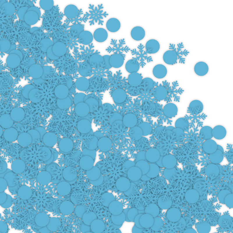 Confeti de Copos de Nieve Navideños 2024, Decoración de Mesa para Fiestas Navideñas, Lentejuelas, Suministros al por Mayor