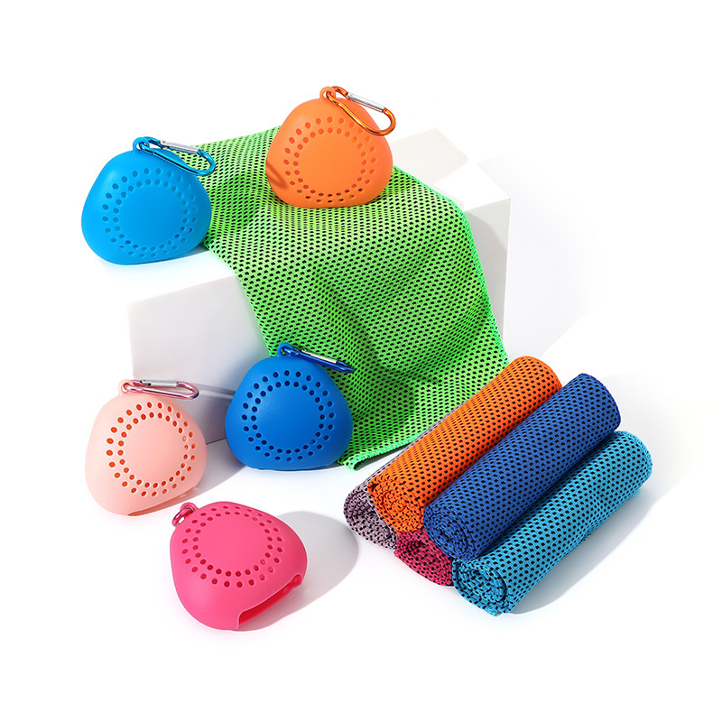 Children's Cold-Feeling Towel, Outdoor Sports Cooling, Quick-Drying, Sweat-Wiping Polyester Gift, Ice-Feeling Cooling Bag