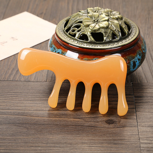 New Massage Comb Head Massage Brush Five-Tooth Meridian Brush Neck Scraper Neck Massage Tool for Whole Body Use Hair Comb