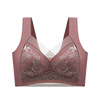 Supporting wireless bra, plus size, with embroidery, beautiful back