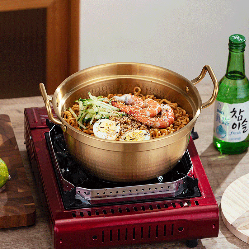 304 インスタントラーメンポットクロスボーダー韓国ステンレス鋼小型ポットミニポット韓国インスタントラーメンポットすきやきポットラーメンポット鍋|undefined