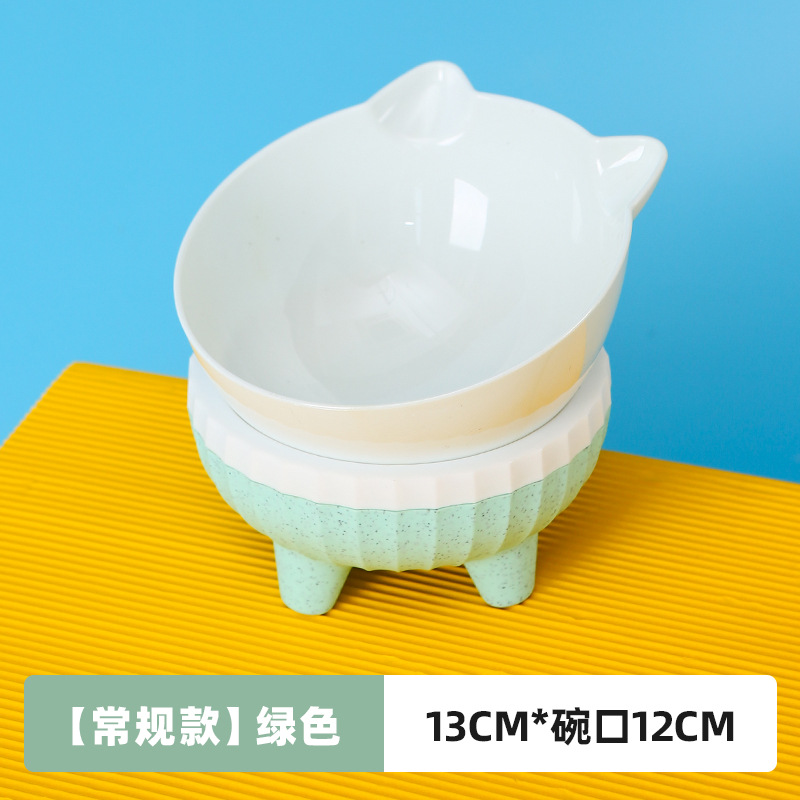Cuenco para gatos, cuenco para mascotas con protección de cuello inclinado, cuenco para comida para perros antigolpes, cuenco alto para mascotas de estilo nórdico, transfronterizo