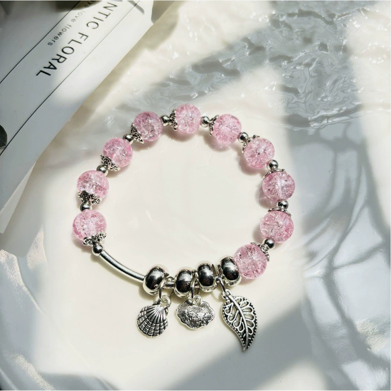 Jingdezhen ceramic bead bracelet, handmade, elastic, gift boxed (OPP)