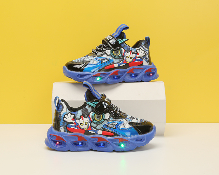 Tecknade barnsporter, små och medelstora kardborreband, lätta pojkskor, nya barnskor hösten 2022_voghion.com