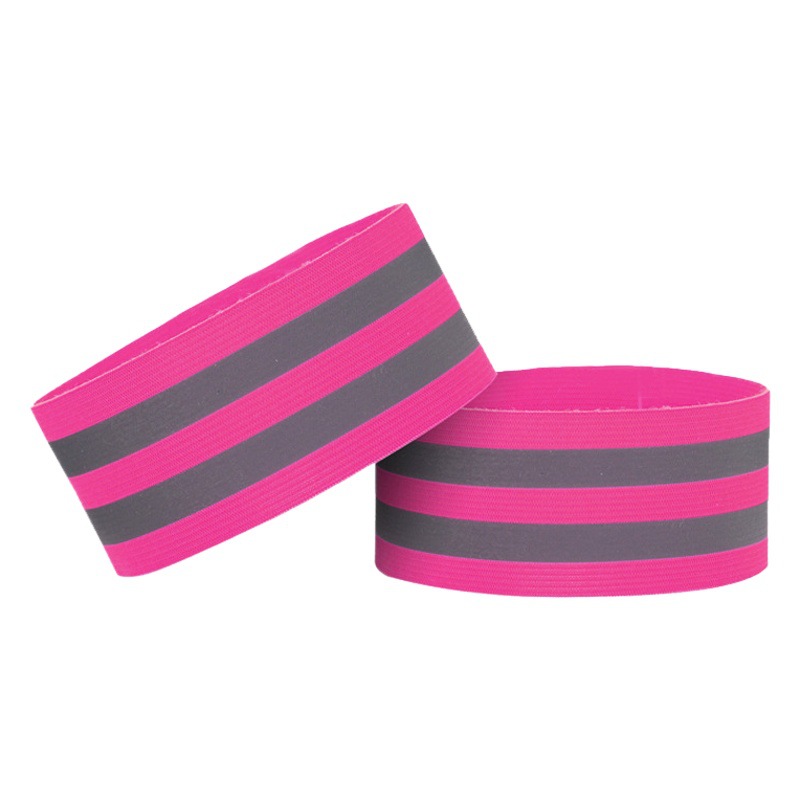 Fábrica directa deportes reflectante muñeca Correa brazo banda seguridad pulsera reflectante noche corriendo montar correa de muñeca elástica