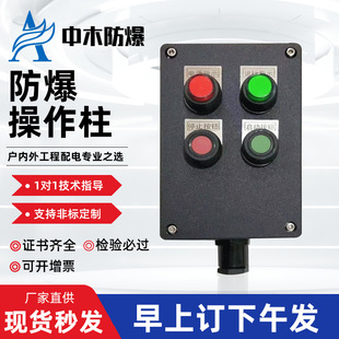Explosion-Proof Anti-Corrosion Operation Column In-Situ Control Box Explosion-Proof Potentiometer Engineering Plastic Column Three-Proof Switch Button Box