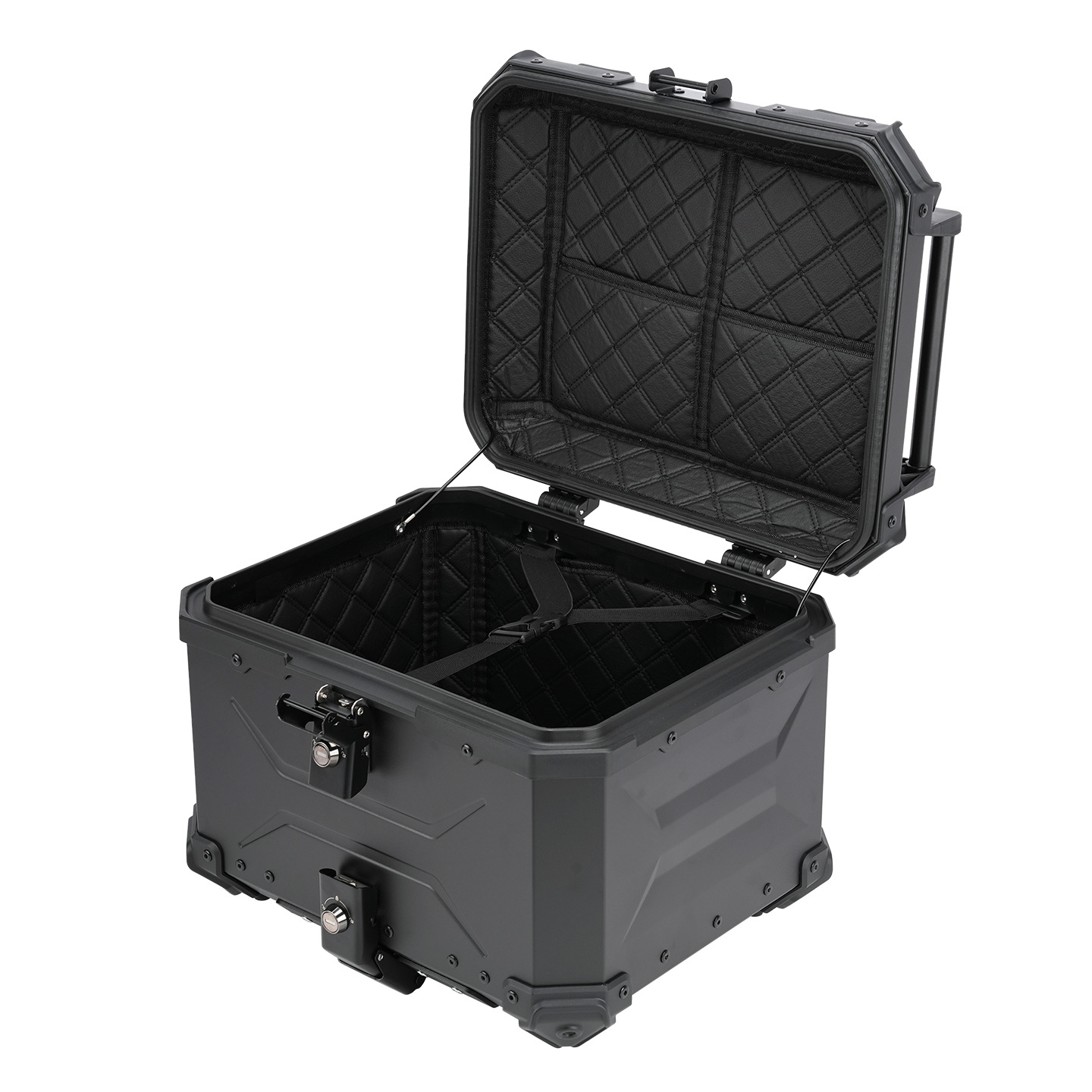 Motorcycle 45L Aluminum Alloy Tail Box Rear Luggage Box Electric Vehicle Scooter Universal Storage Box Large Capacity Wholesale