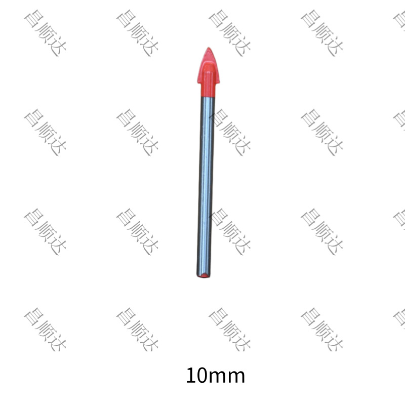 Una palabra de cerámica triángulo taladro azulejo taladro eléctrico taladro de perforación rojo pulido barra de metal taladro fabricante