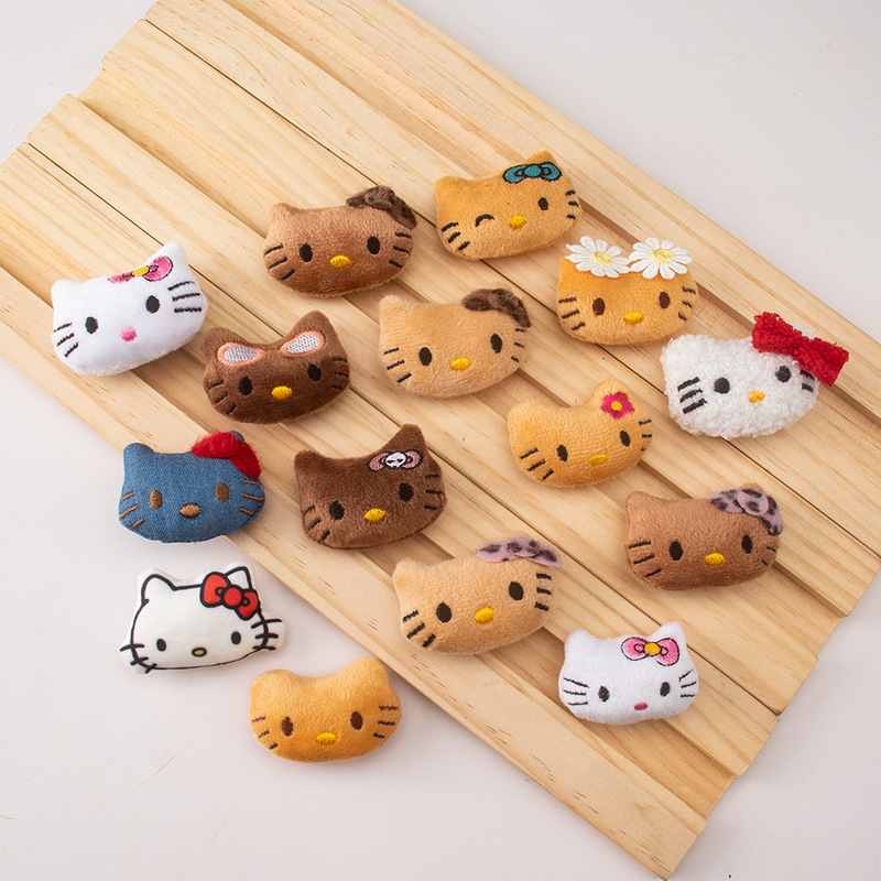 かわいいケイティぬいぐるみペンダント KT 猫ヘアアクセサリーゴムバンドヘアピン人形 DIY 服靴下帽子アクセサリー|undefined