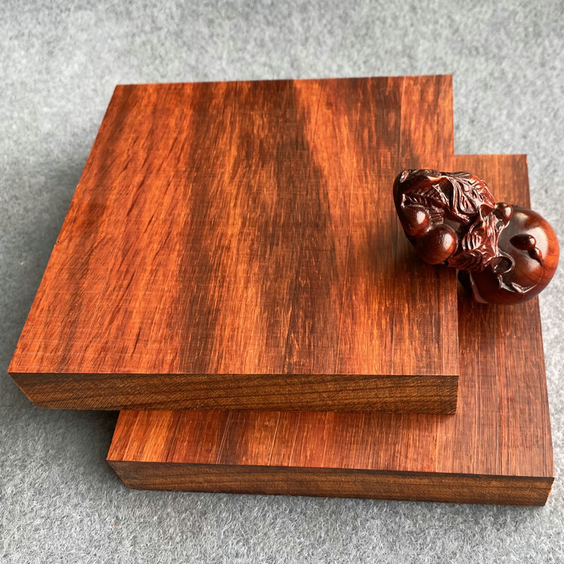 Carved rosary with round beads rosewood handmade