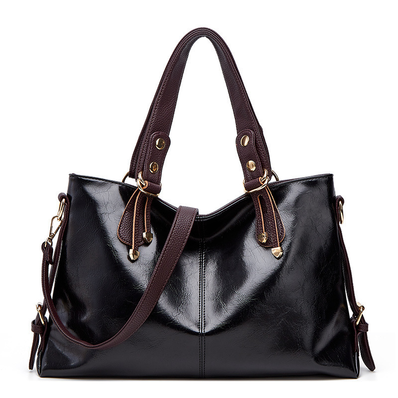 2023 New Women's Bag Large Capacity Soft Leather Shoulder Crossbody Portable Commuter Fashion Popular All-match Bag Wholesale