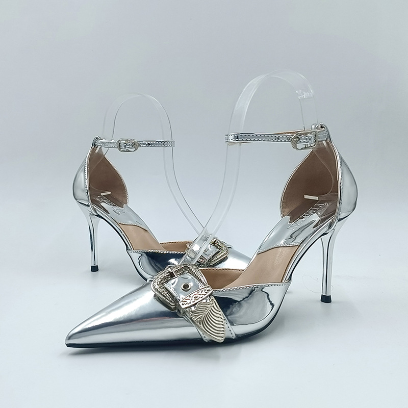 New Fashion Sexy French Retro Elegant All-match Women's Shoes with Pointed Toe High Heel Stiletto Professional