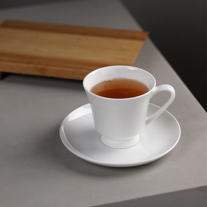 Ceramic Coffee Cup Set, Bone China, Pure White, Hotel Restaurant Afternoon Tea Set, Logo-Printable Gift Box, for Office and Home Use Ceramic Coffee Cup Set, Bone China, Pure White, Hotel Restaurant Afternoon Tea Set, Logo-Printable Gift Box, for Office and Home Use