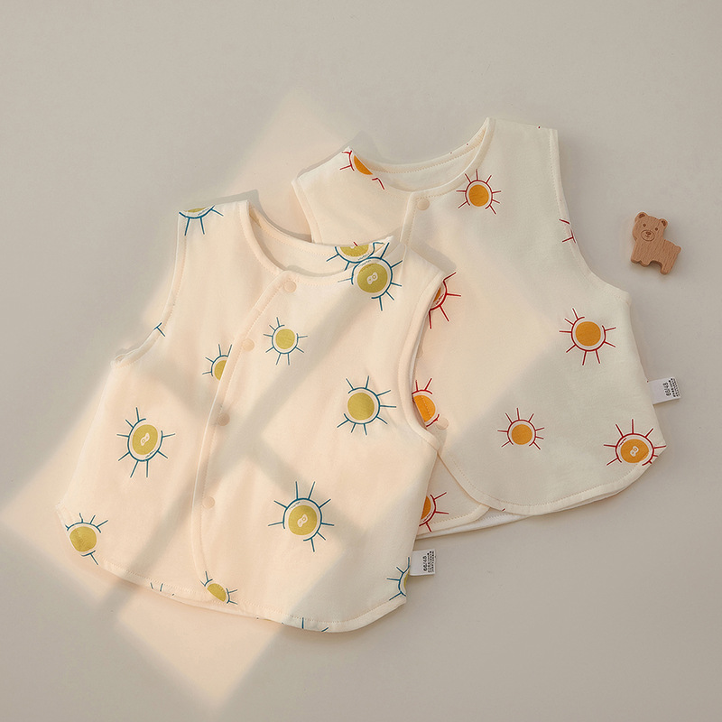 Children's vest, spring, autumn and winter, baby padded thick baby clothes, girls and boys, infant vest, newborn clothes