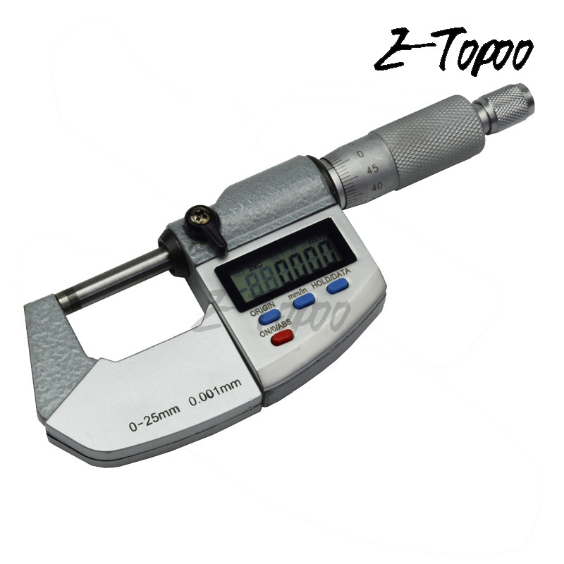 HUOTO 0-25mm IP65电子数显外径千分尺电子螺旋测微器测厚仪卡尺