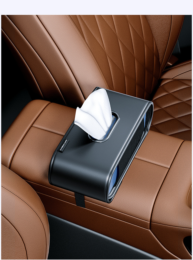 Car Tissue Box, Armrest Box, Multifunctional Sun Visor, Hanging High-End Cross-Border Best-Selling Car Supplies and Creative Products