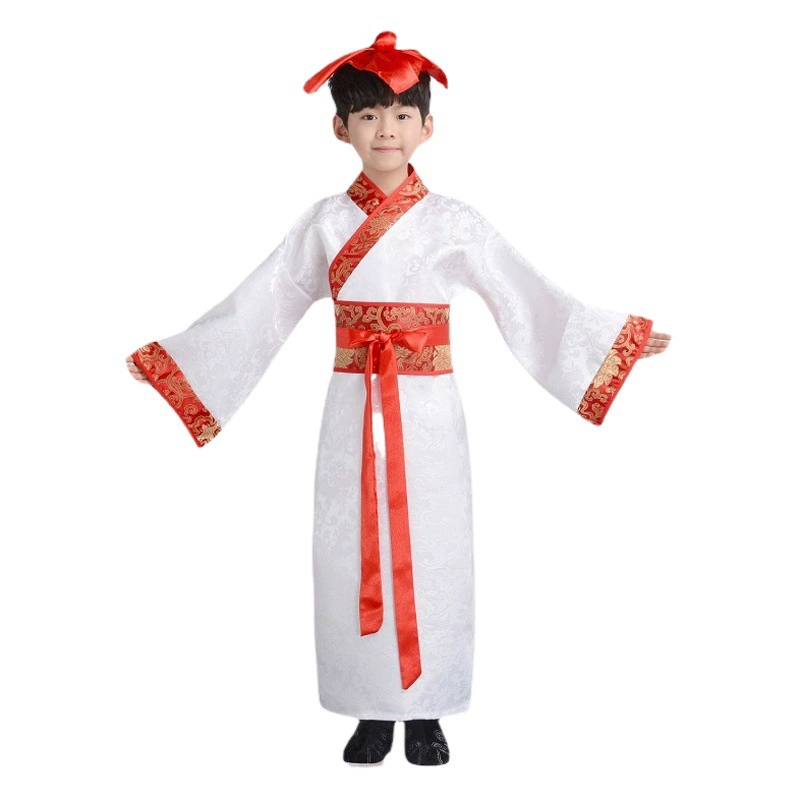Детский Ханфу Мальчик Китайский стиль Костюм Книжный костюм