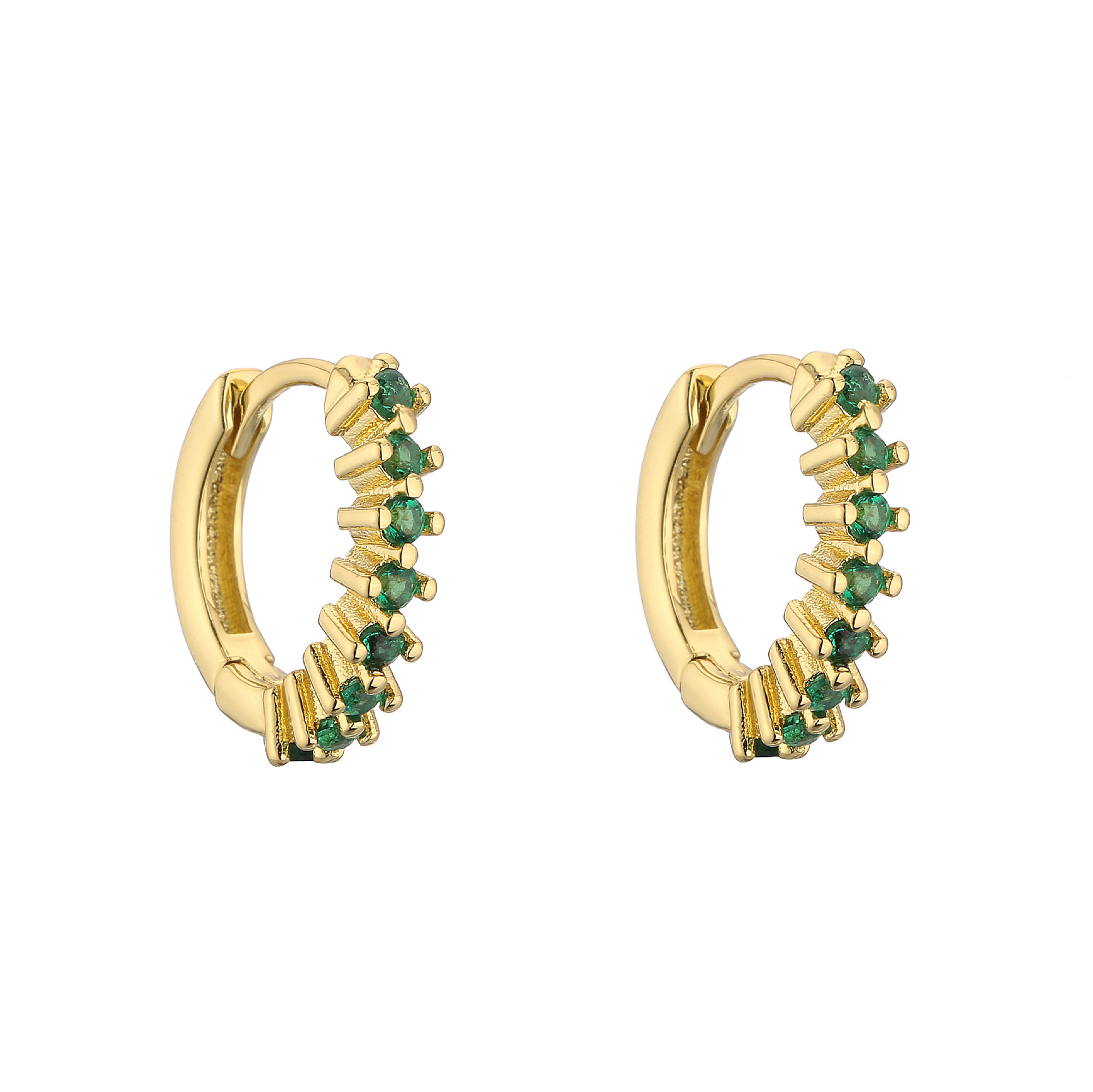 5g Weight Zircon Inlay Material Earrings Classification Copper Material Geometric Pattern Women'S Gender Plating Design Fashion Style Rose Red, White, Purple, Green, Yellow, Black Color Fashion Geometric Plating Copper Zircon Earring Sets 4