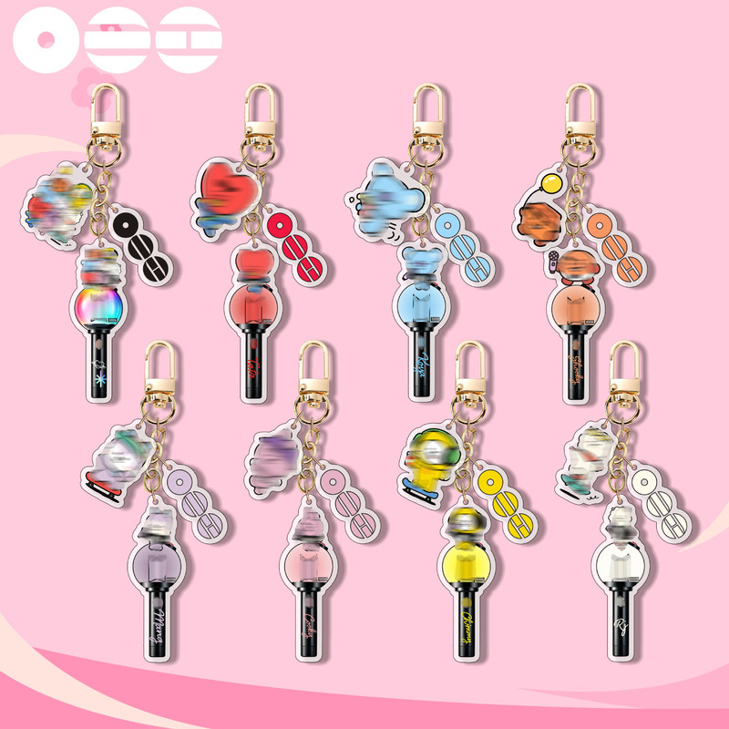 BTS Acrylic Keychain 2026 New BT21 Cartoon Baby Lightstick Keychain