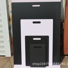 黑白色PVC手提板建材工程装饰投标材料样品展示板开槽印刷定 制