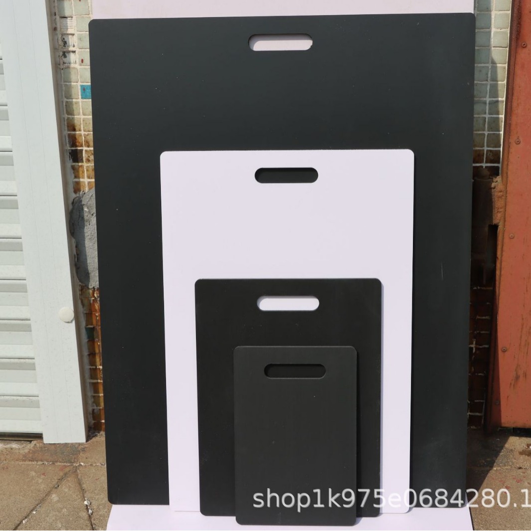 黑白色PVC手提板建材工程装饰投标材料样品展示板开槽印刷定 制