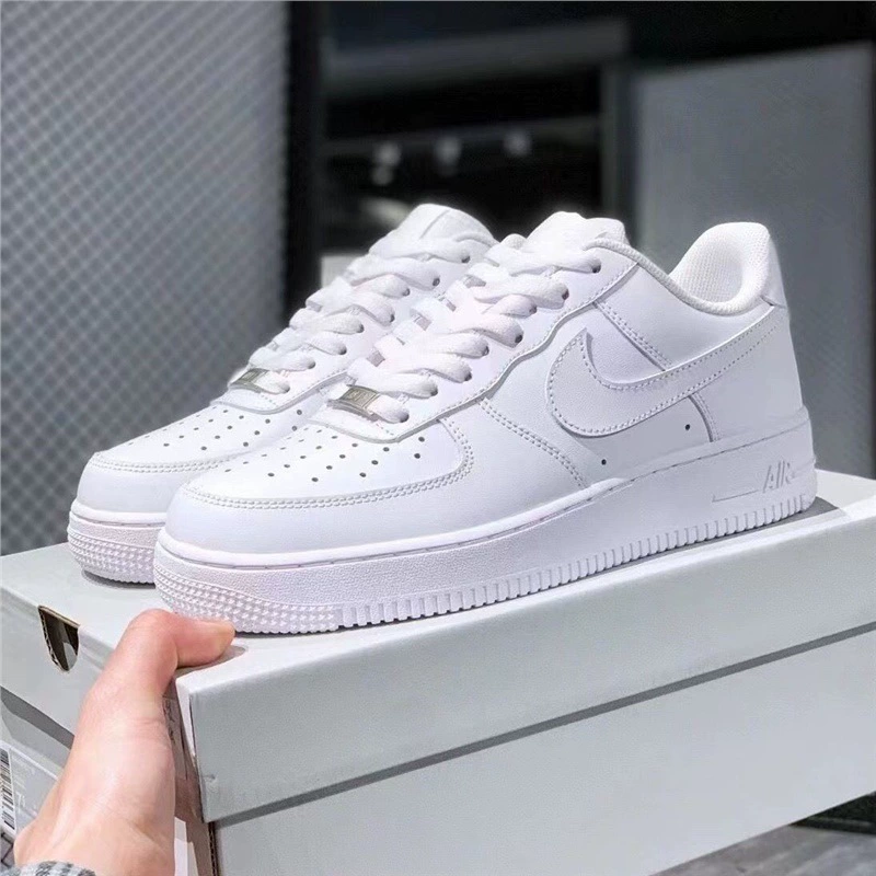 Putian Pure Original Af1 Air Force One Men's Shoes Casual Sneakers with Air Cushion Chip White Shoes for Men and Women Couple Shoes