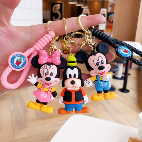 Minnie Mickey Cartoon Doll Keychain Cute Donald Duck Pendant Pendant Mobile Phone Keychain Couple Small Gift