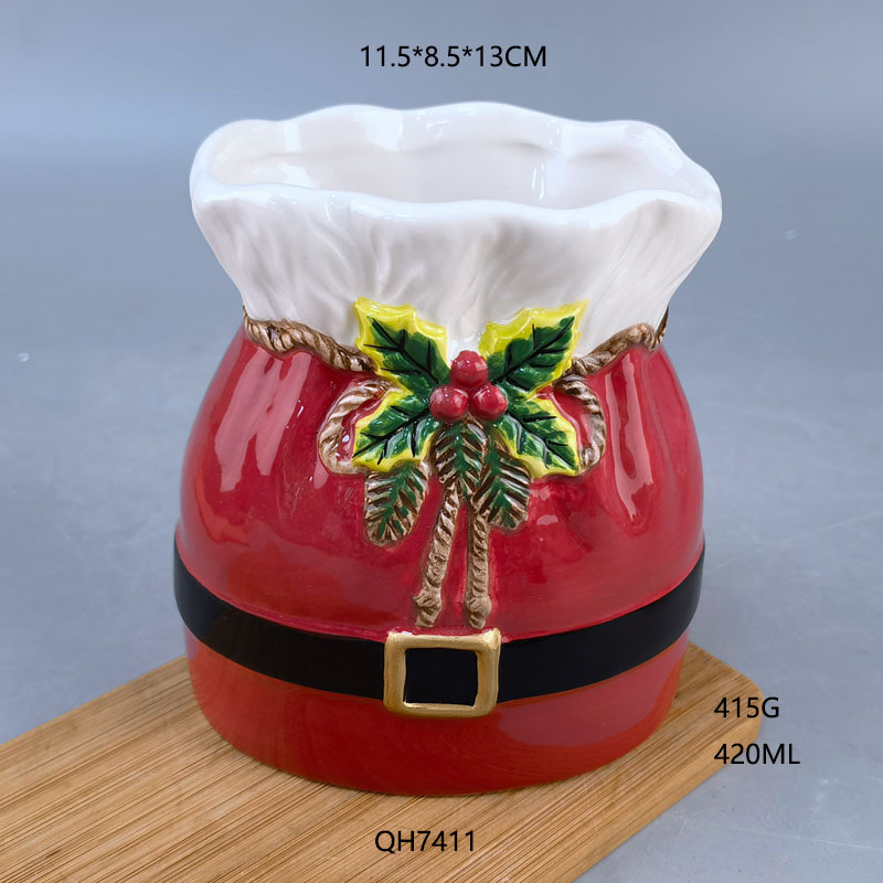 Bonita bolsa de estilo de almacenamiento bolígrafo cerámica cepillo de maquillaje vasijas de flores decorativas zapatos adornos regalos de Navidad