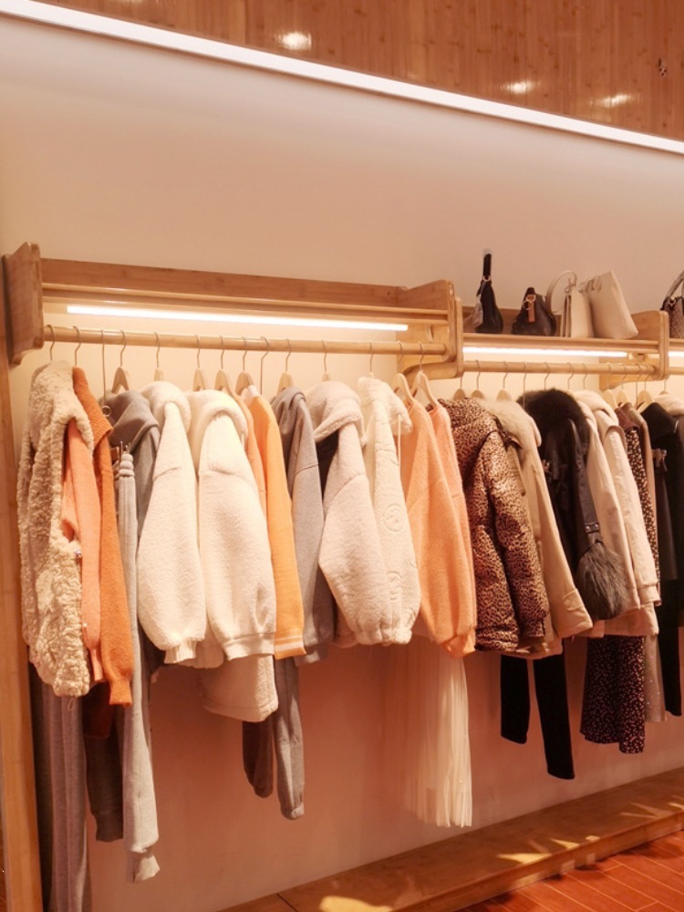 爱依服女装货架服装店展示架美丽穿时尚落地中岛挂衣架陈列架子