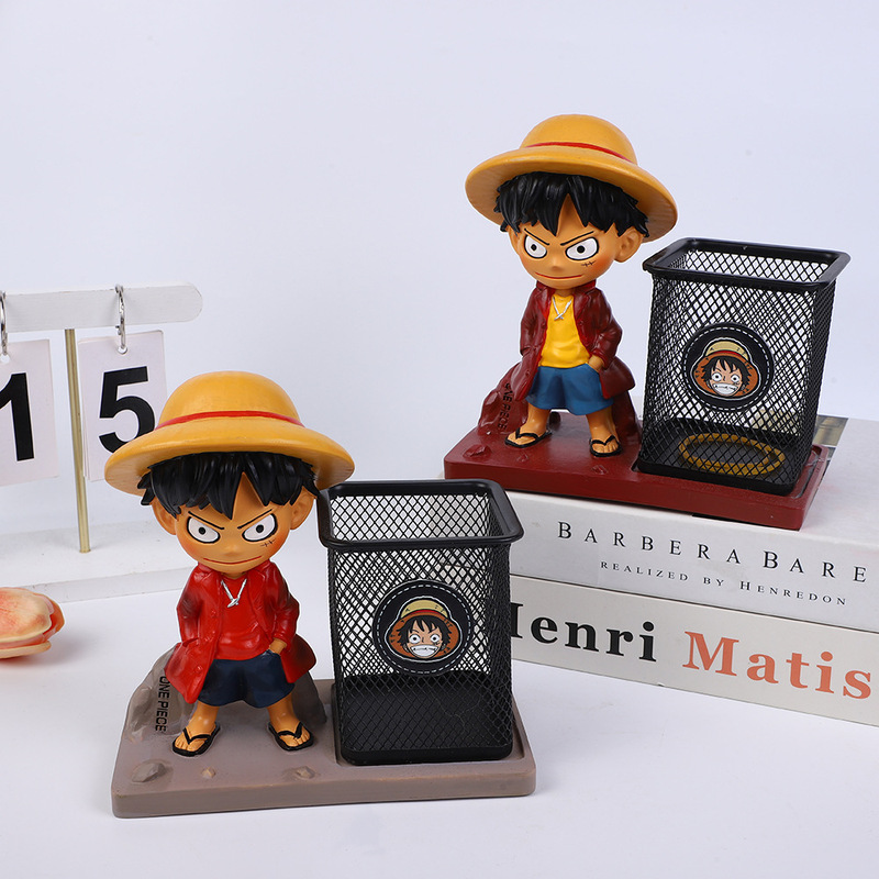 One Piece Luffy Pen Holder Large Capacity Multifunctional Ins Style Casual Desktop Storage Handy Gadget Student Stationery Office One Piece Luffy Pen Holder Large Capacity Multifunctional Ins Style Casual Desktop Storage Handy Gadget Student Stationery Office