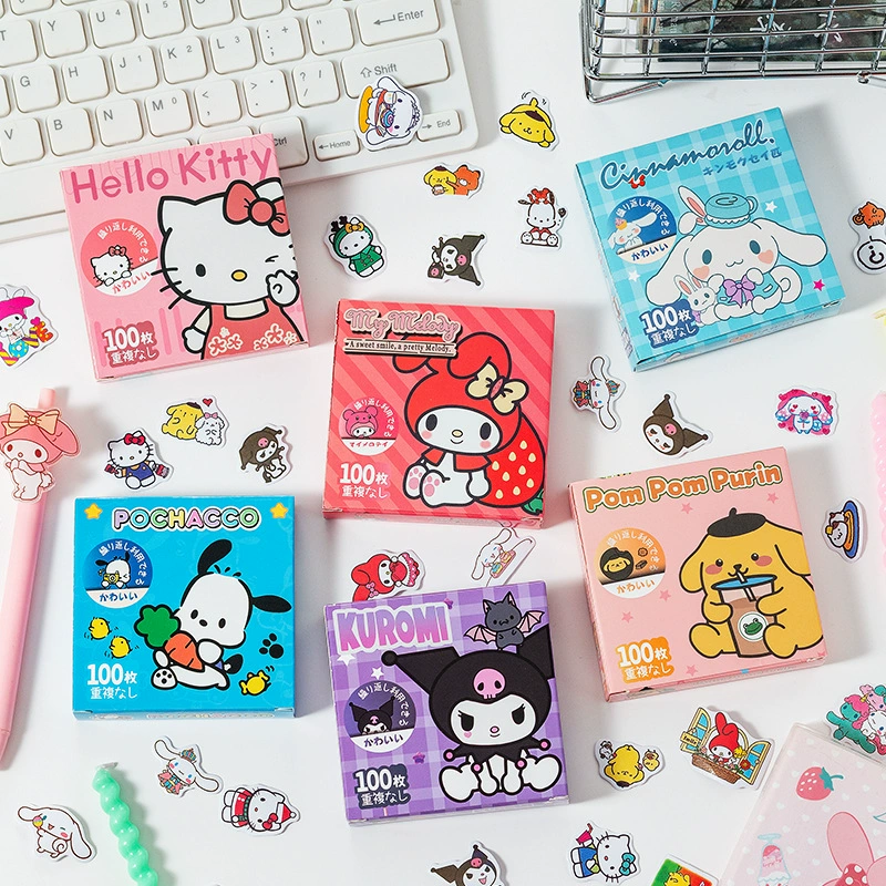 SL-33 Sanrio Curdy Curry мультфильмная наклейка ручной стикер наклейка Югуй собака коробка 60/100 штук